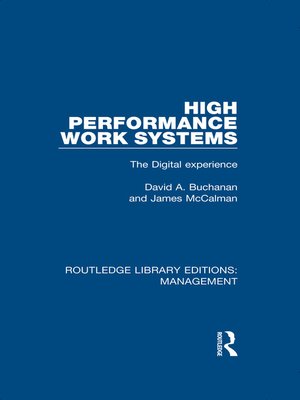 cover image of High Performance Work Systems